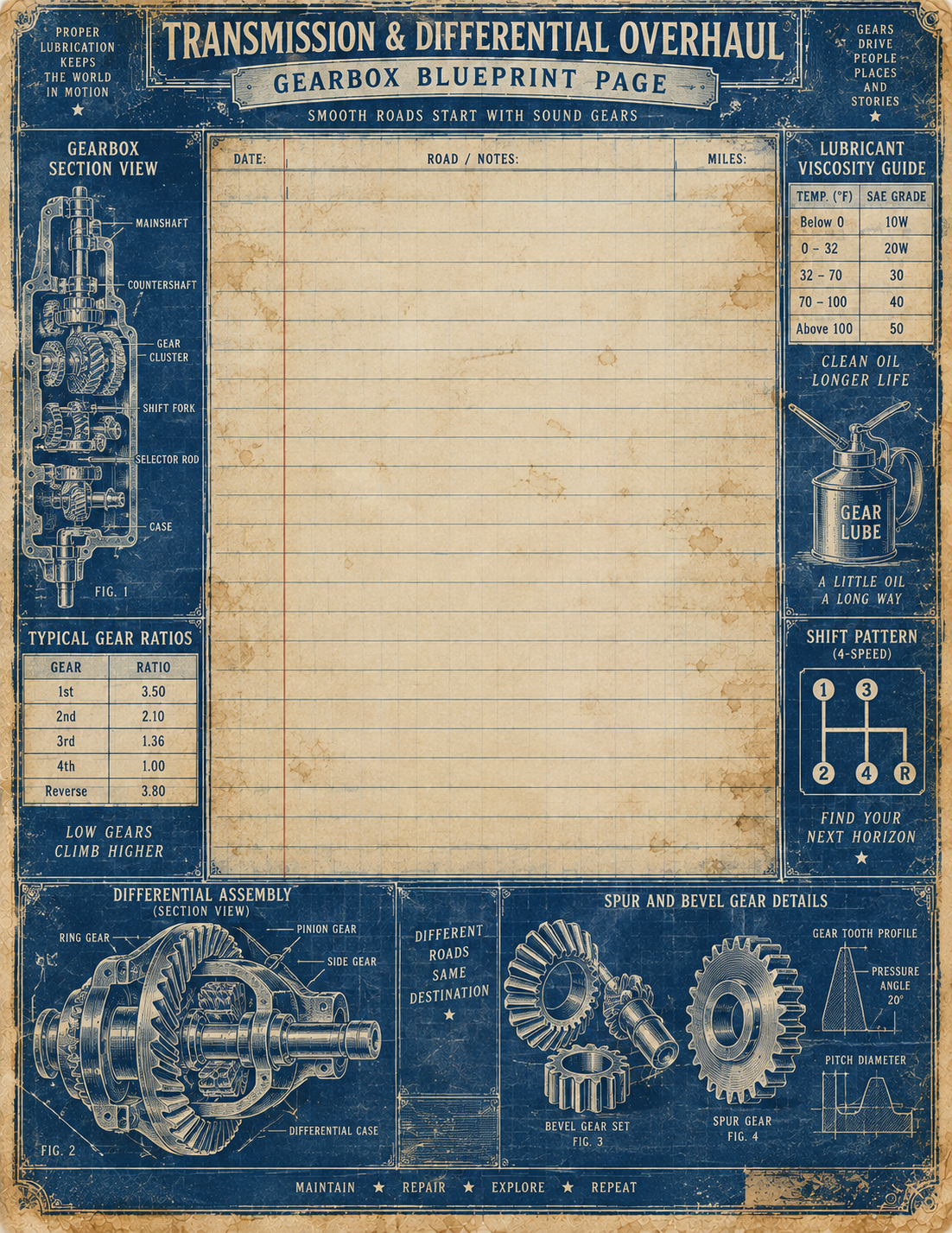 The Motorist’s Archive – 17 Vintage Automotive Journal Pages - Image 4