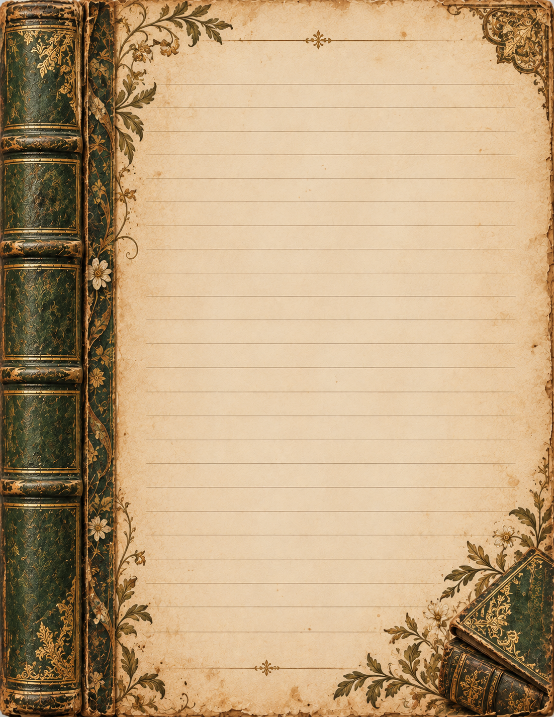 The Antique Leather Books Collection – Vintage Junk Journal Pages - Image 3