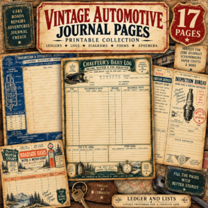 The Motorist’s Archive – 17 Vintage Automotive Journal Pages