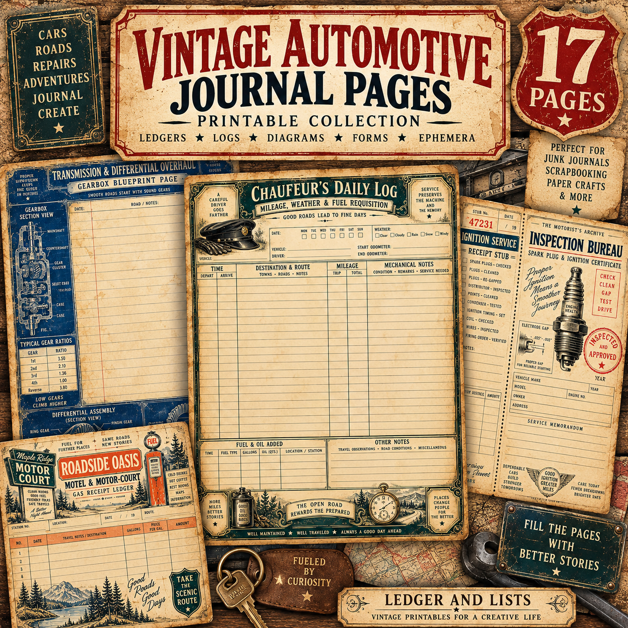 The Motorist’s Archive – 17 Vintage Automotive Journal Pages